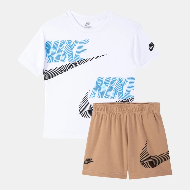 نايكي Kids' Sportswear Jersey T-Shirt and Shorts Set